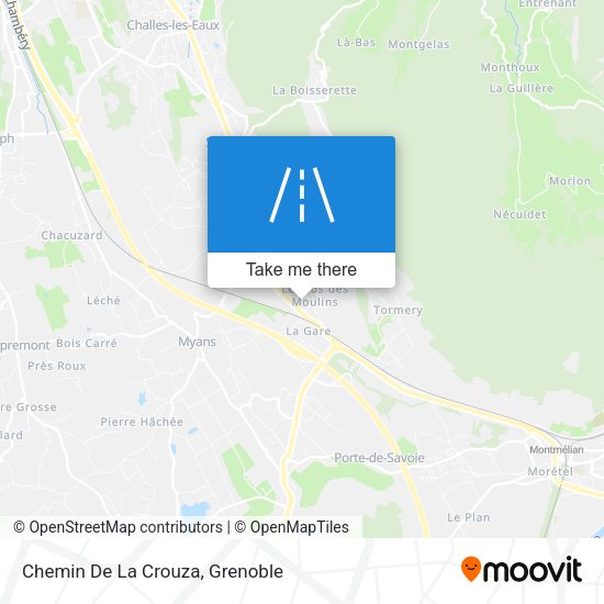Chemin De La Crouza map