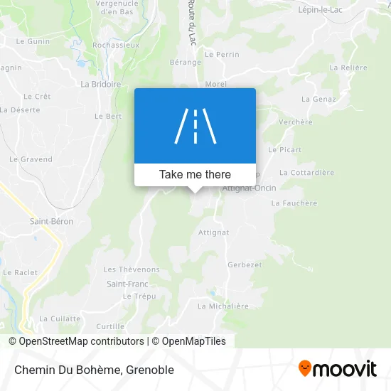 Chemin Du Bohème map