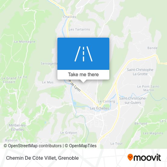 Chemin De Côte Villet map