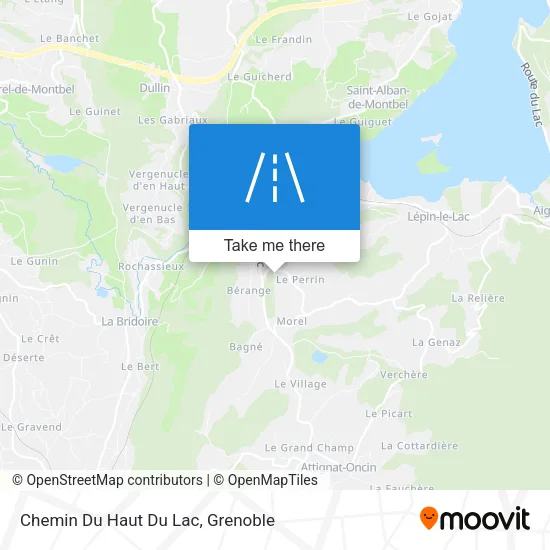 Chemin Du Haut Du Lac map