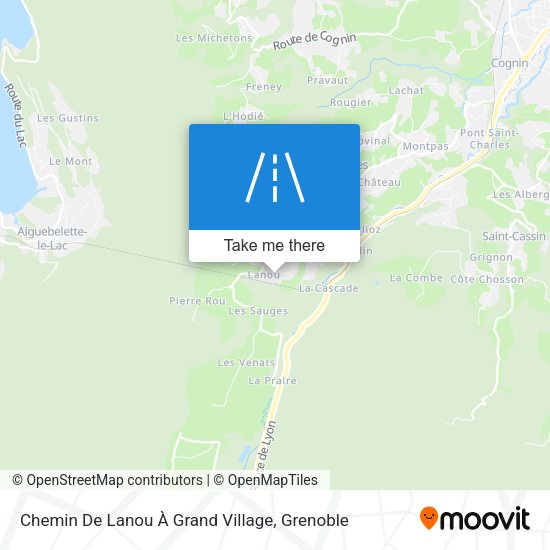 Chemin De Lanou À Grand Village map