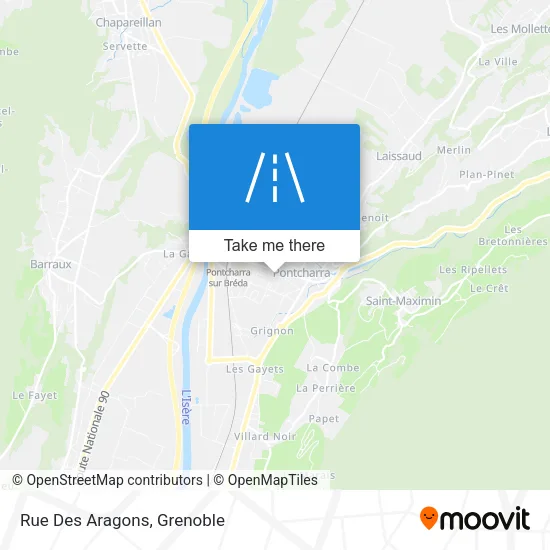 Rue Des Aragons map