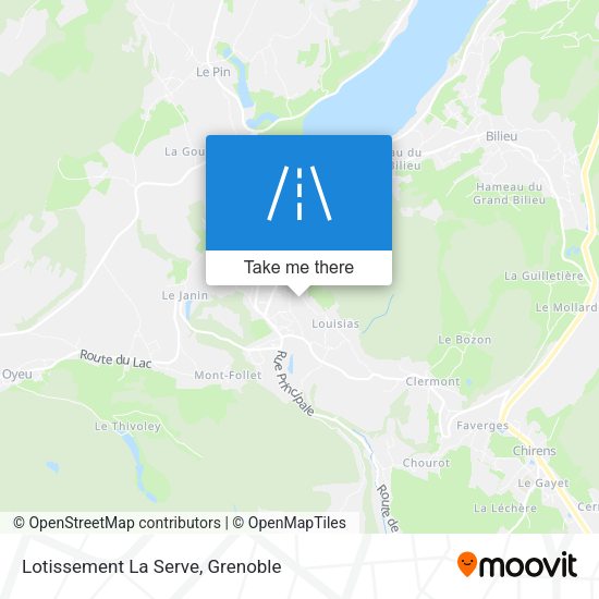 Lotissement La Serve map