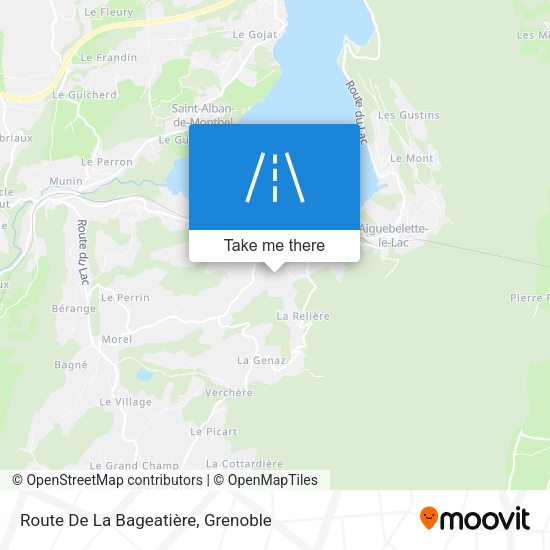 Route De La Bageatière map