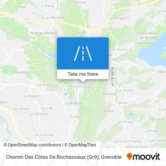 Chemin Des Côtes De Rochassieux (Gr9) map