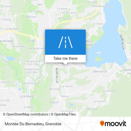 Montée Du Bernadieu map