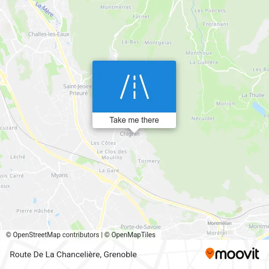 Route De La Chancelière map