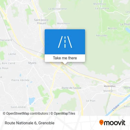 Route Nationale 6 map