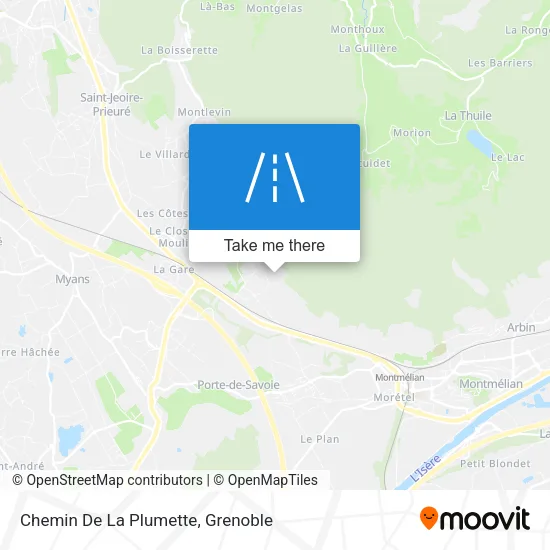 Chemin De La Plumette map