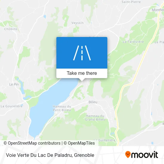 Voie Verte Du Lac De Paladru map