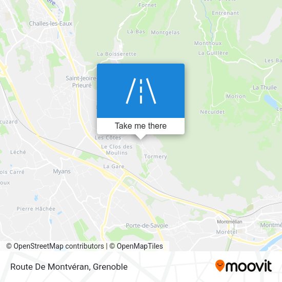 Route De Montvéran map