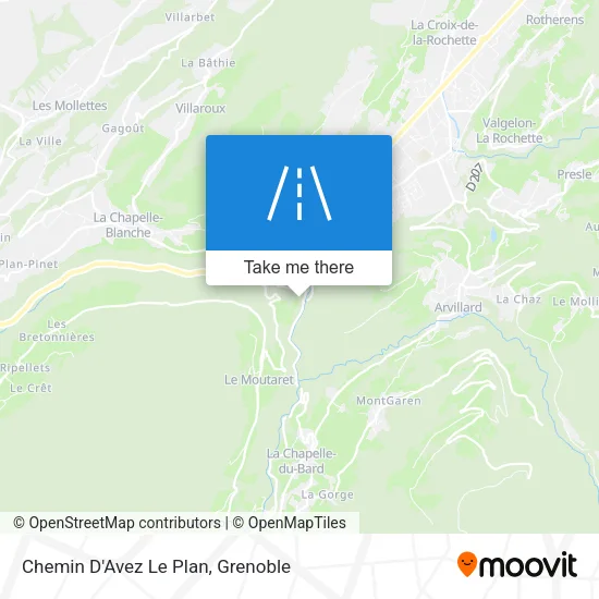 Chemin D'Avez Le Plan map