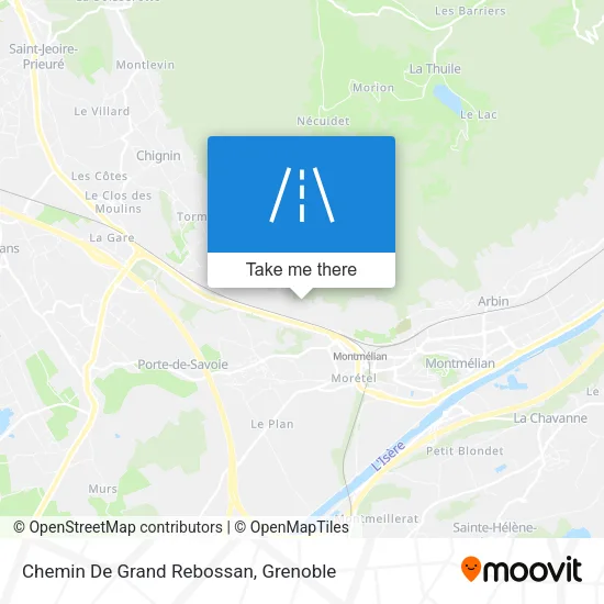 Chemin De Grand Rebossan map