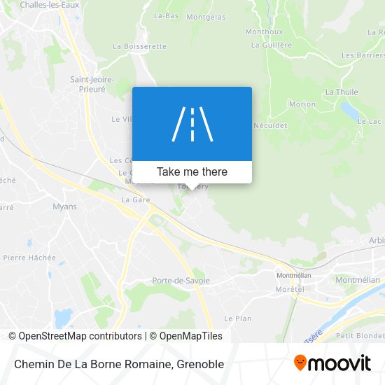 Chemin De La Borne Romaine map