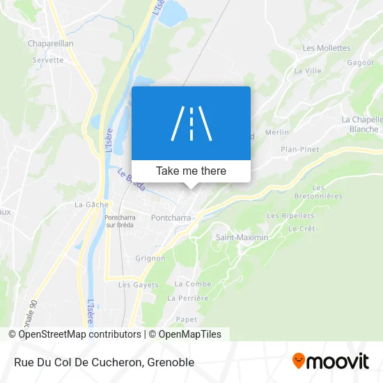 Rue Du Col De Cucheron map