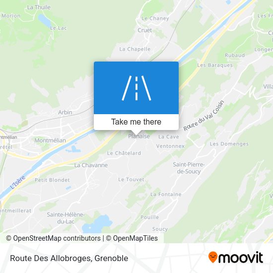 Route Des Allobroges map