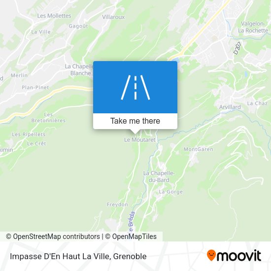 Impasse D'En Haut La Ville map