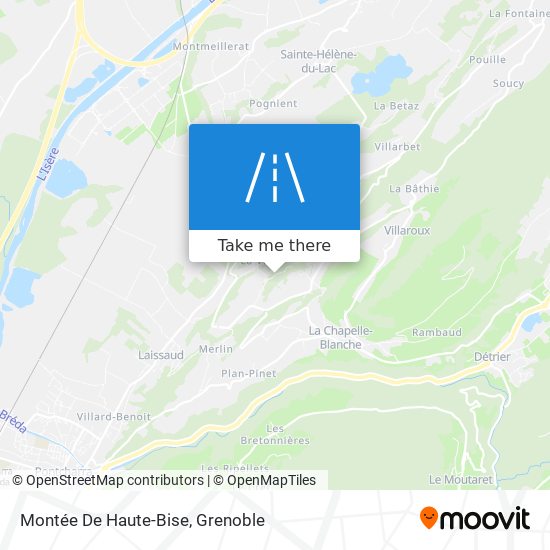 Montée De Haute-Bise map