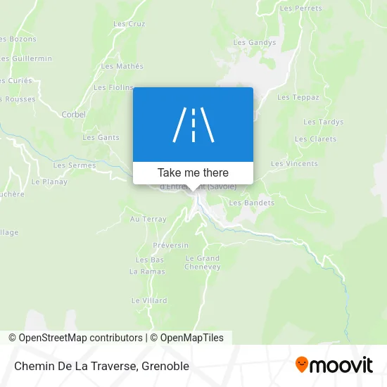 Chemin De La Traverse map