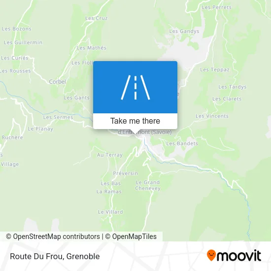 Route Du Frou map