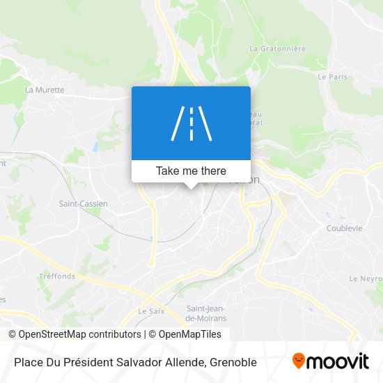 Place Du Président Salvador Allende map