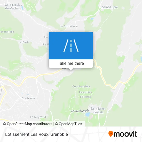 Lotissement Les Roux map