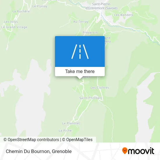 Chemin Du Bournon map