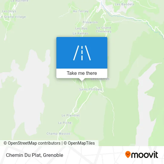 Chemin Du Plat map
