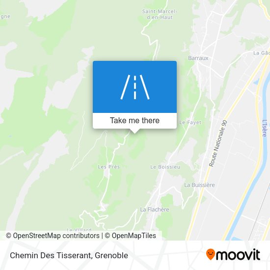 Chemin Des Tisserant map