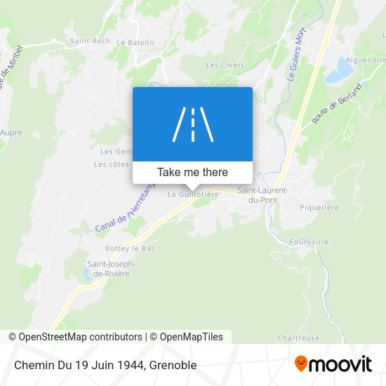 Chemin Du 19 Juin 1944 map