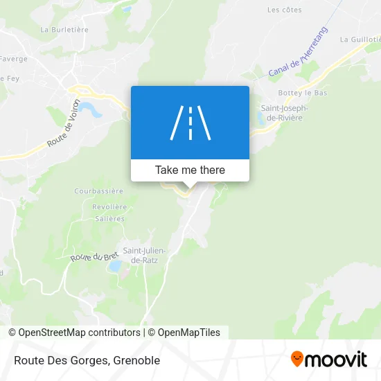 Route Des Gorges map