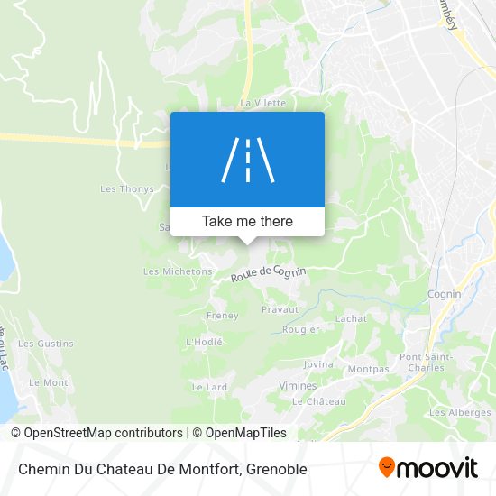 Chemin Du Chateau De Montfort map