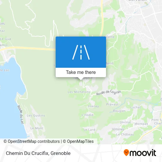 Chemin Du Crucifix map