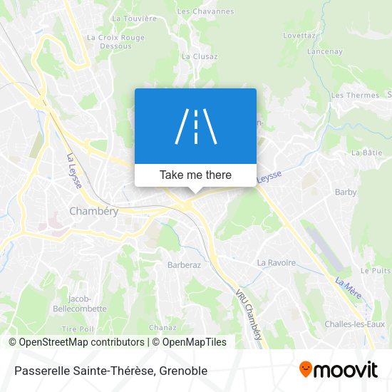 Passerelle Sainte-Thérèse map