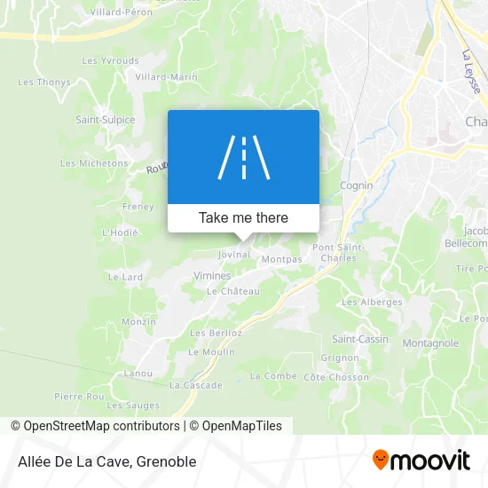 Allée De La Cave map
