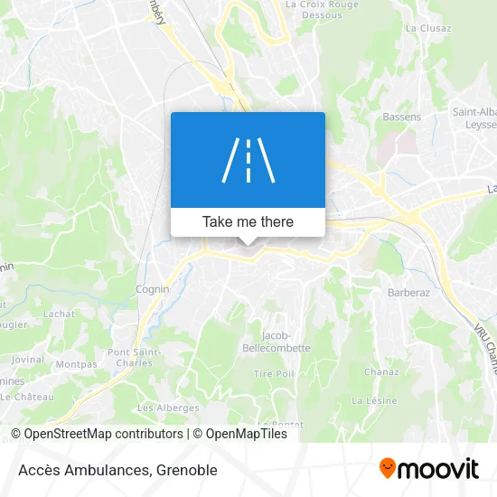 Accès Ambulances map