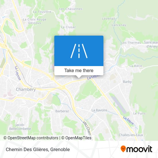 Chemin Des Glières map