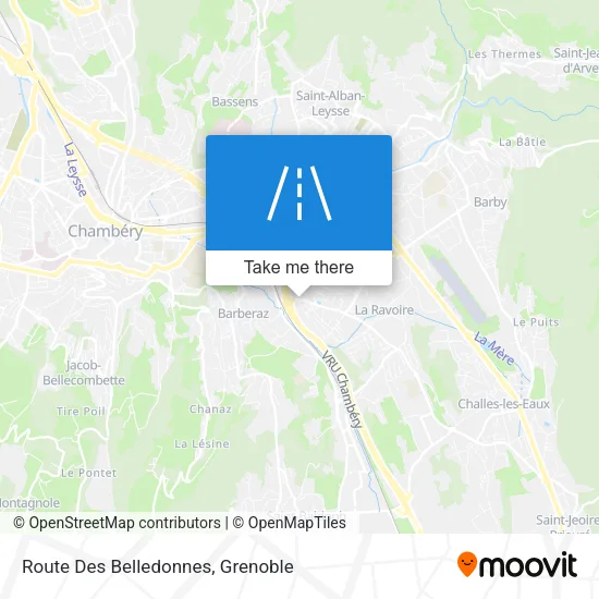 Route Des Belledonnes map