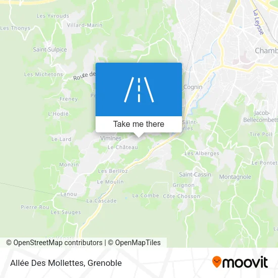 Allée Des Mollettes map