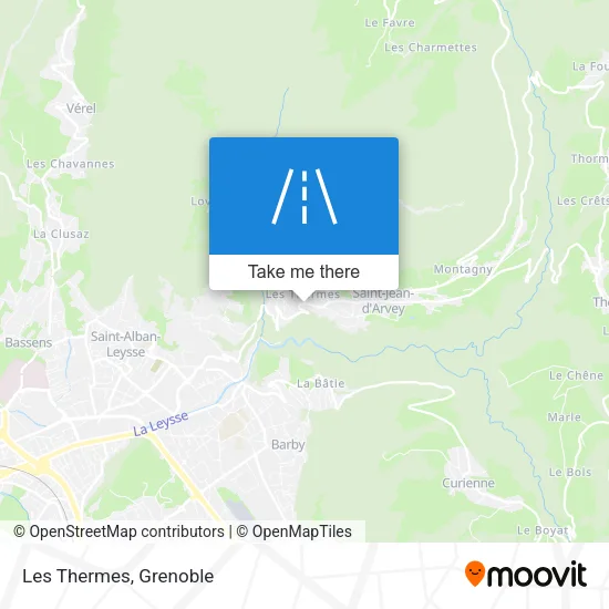 Les Thermes map