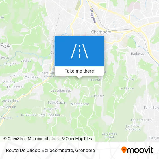 Route De Jacob Bellecombette map