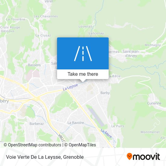 Voie Verte De La Leysse map