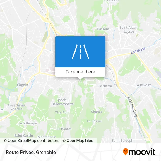 Route Privée map