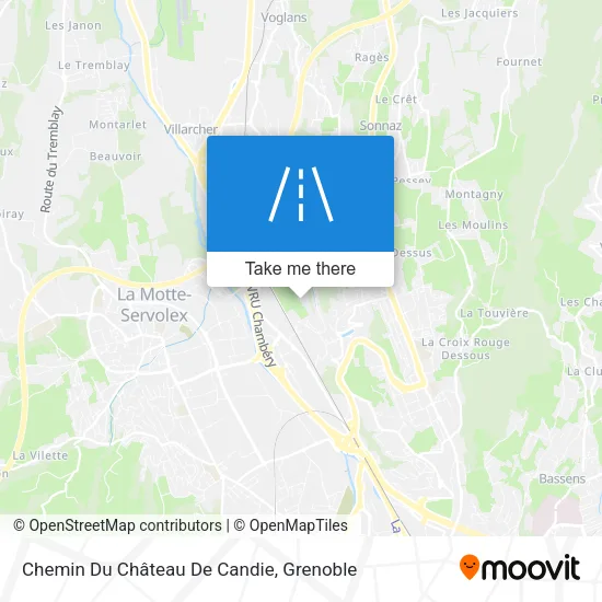 Chemin Du Château De Candie map
