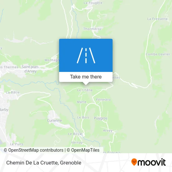 Chemin De La Cruette map