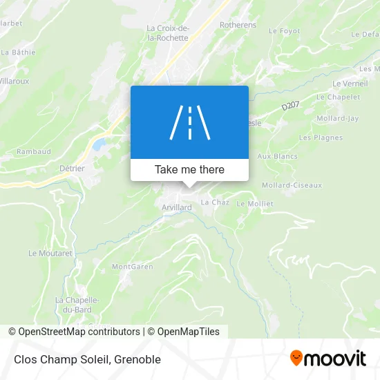 Clos Champ Soleil map