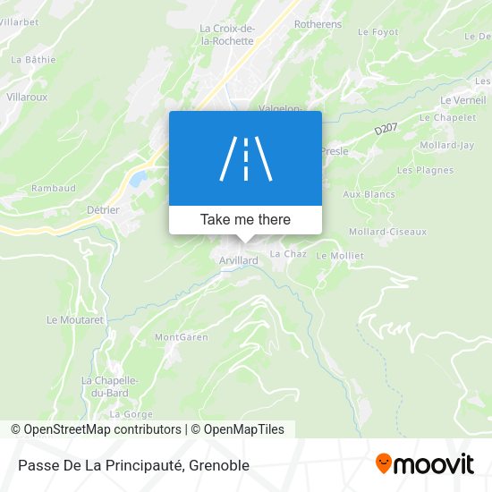 Passe De La Principauté map