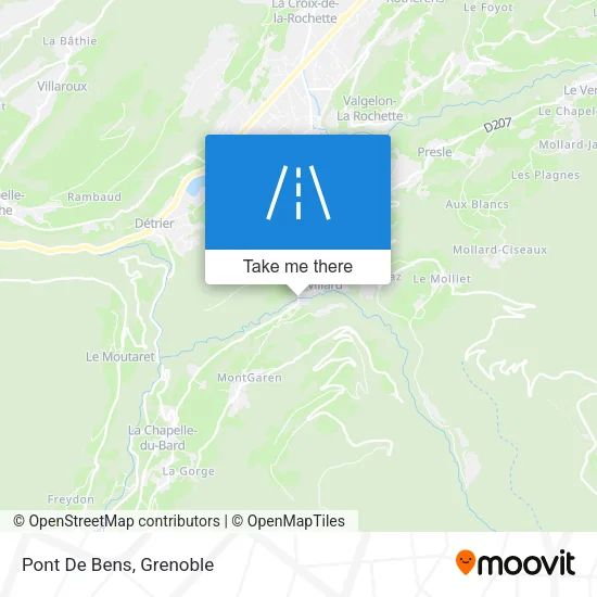 Pont De Bens map