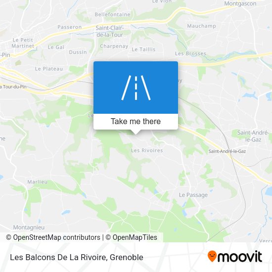 Les Balcons De La Rivoire map