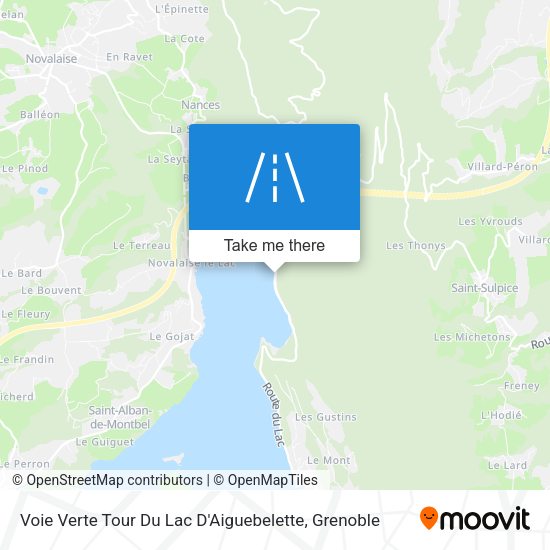 Voie Verte Tour Du Lac D'Aiguebelette map